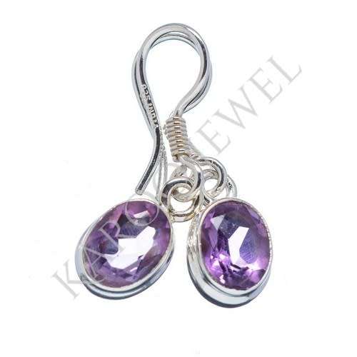 Sterling silver earrings - AMETHYST