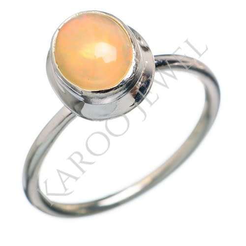 Sterling silver ring - ETHIOPIAN OPAL (size 8.5 / Q half)