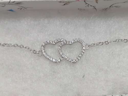 Sterling silver bracelet - CUBIC ZIRCONIA