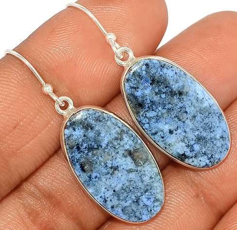 Sterling silver earrings - RHODUSITE