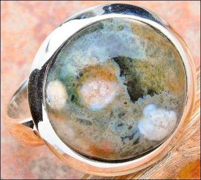 Sterling silver ring - OCEAN JASPER - Dreams Collection