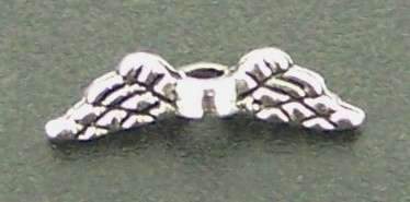 Mini ANGEL WINGS - 12mm x 3mm metal / nickel - sold individually