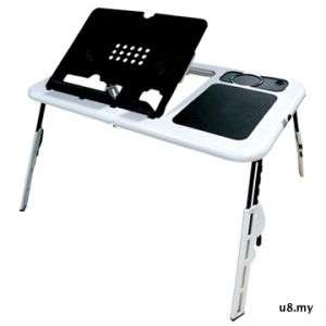 NEWEST INNOVATION PORTABLE FOLDING LAPTOP TABLE WITH COOLER FAN