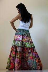 OWN YOUR OWN PIECE OF ART. EXQUSITE TIERED PATCHWORK SKIRT. CUSTOM MADE
