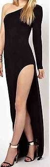 SEXY BOW-SLIT MAXI DRESS