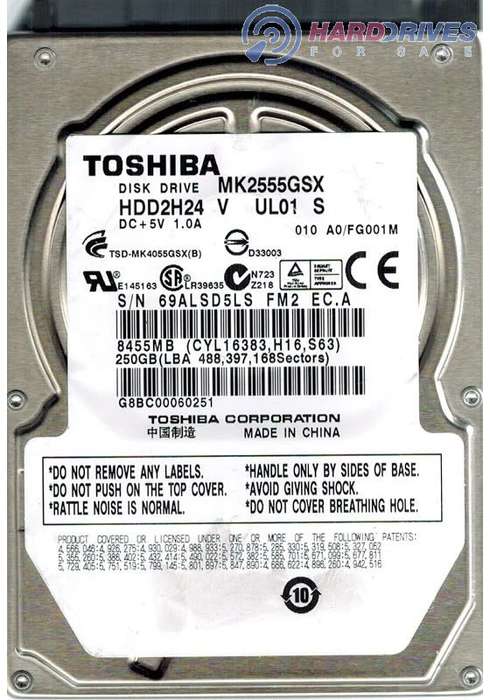 TOSHIBA 250GB 2.5` Internal Laptop Hard Drive!!! GREAT DEAL