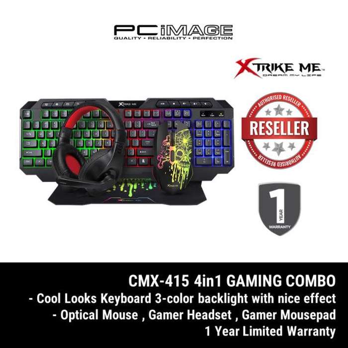 Xtrike gaming combo 4in1 - cmx415 - keyboard and mouse