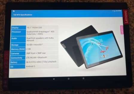 Lenovo Tab M10 (FHD) ***MINT CONDITION***