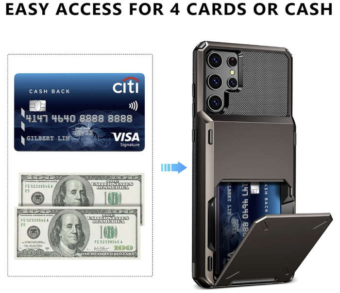 Samsung S22 Ultra Flip Card Case