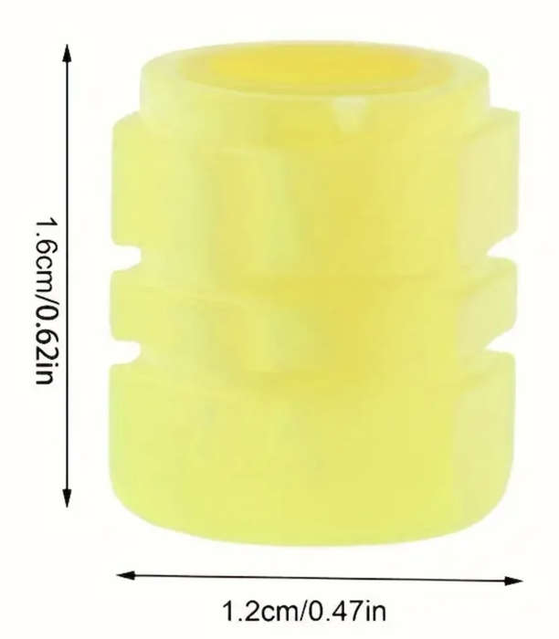 Sun Red Glow-in-the-Dark Tyre Valve Cap