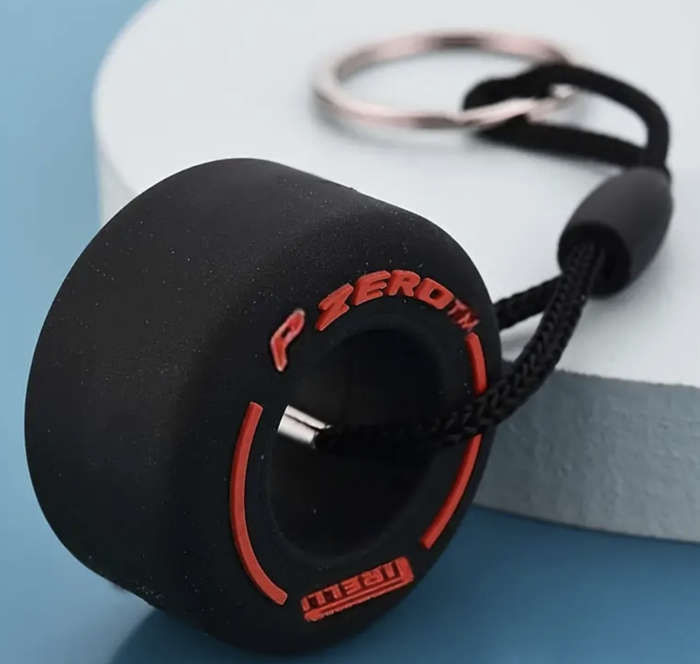 F1 Tyre Keyring (RED)