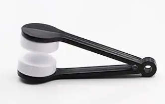 Two-side Glasses Brush Microfiber Cleaner (Random Colour)