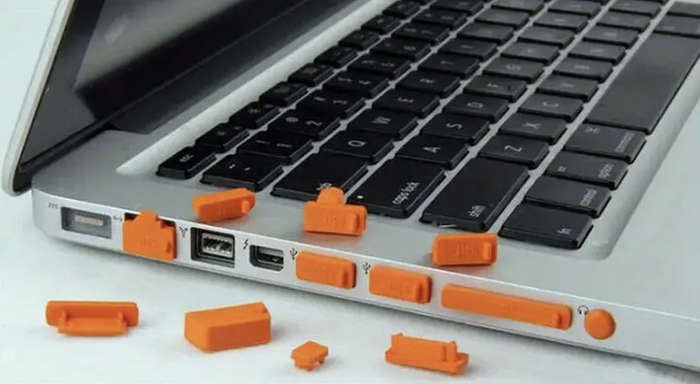 16pcs Universal Anti-Dust Plugs for Laptops / Notebooks (BLACK)