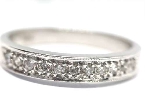 18CT White Gold Eternity Ring