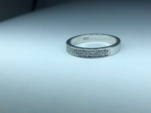 18CT White Gold Eternity Ring