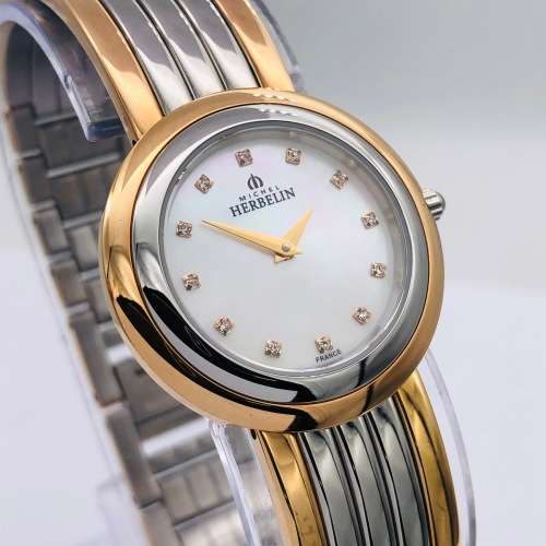 *MICHEL HERBELIN CORYNTHE LADIES* MOTHER OF PEARL!