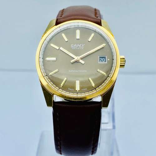 *CAMY GENEVE SUPERAUTOMATIC DATE WATCH* NEW OLD STOCK!
