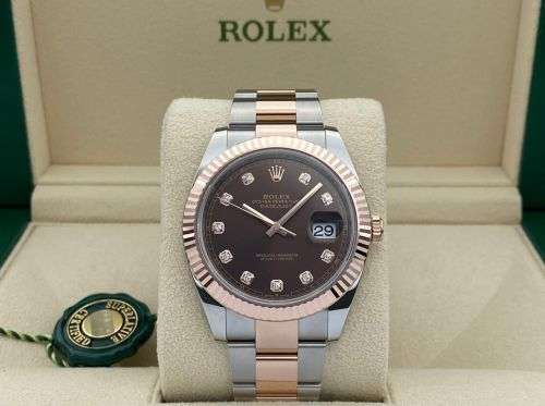 ***NEW 2022 ROLEX DATEJUST DIAMOND DIAL & ROSE GOLD 41MM*** INVEST NOW!
