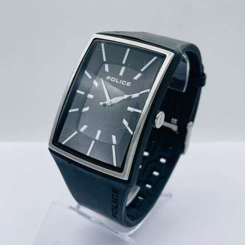 POLICE MINIMALIST MENS BLACK DRESS WATCH