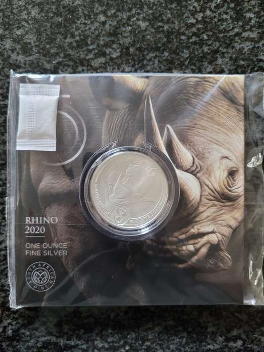 One ounce silver Rhino 2020 coin