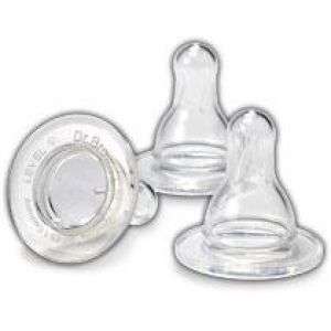 Dr Brown's Wide-Neck Level-3 Silicone Nipple / Pack of 3