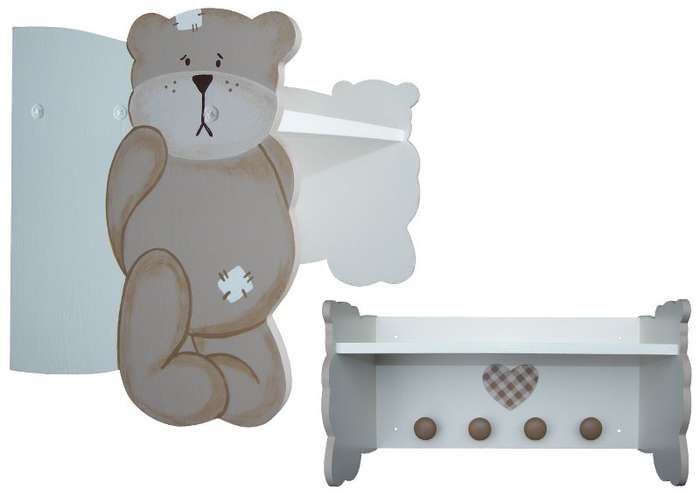Byron Bear Shelf with Knobs