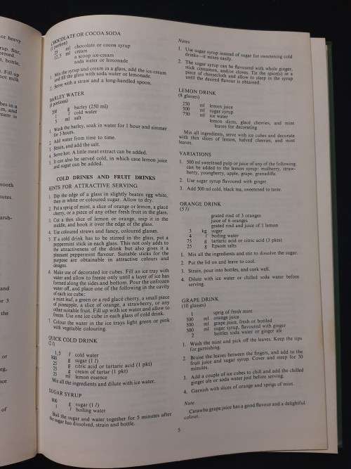 Foods and Cookery First Metricated Edition