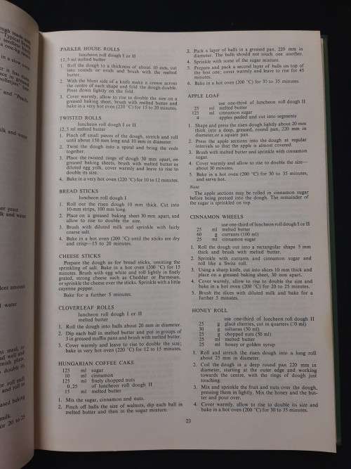 Foods and Cookery First Metricated Edition
