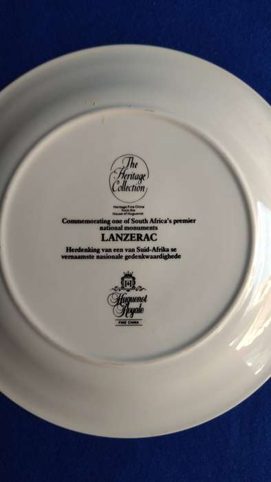 Lanzerac collectable plate - Heratige Collection -Huguenot Royale Fine China