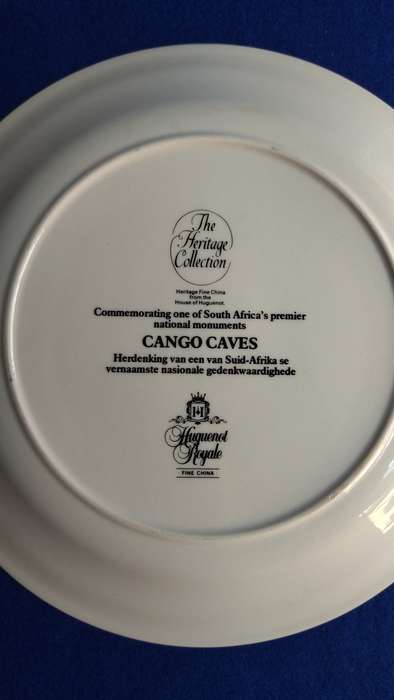 Cango Caves collectable plate - Heratige Collection -Huguenot Royale Fine China