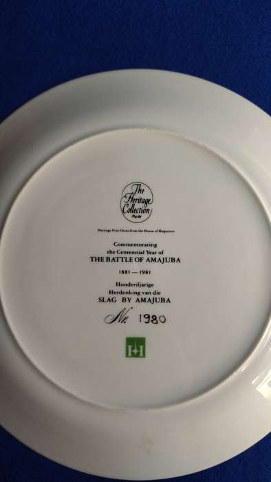 The Battle of Amajuba  collectable plate - Heratige Collection -Huguenot Royale Fine China