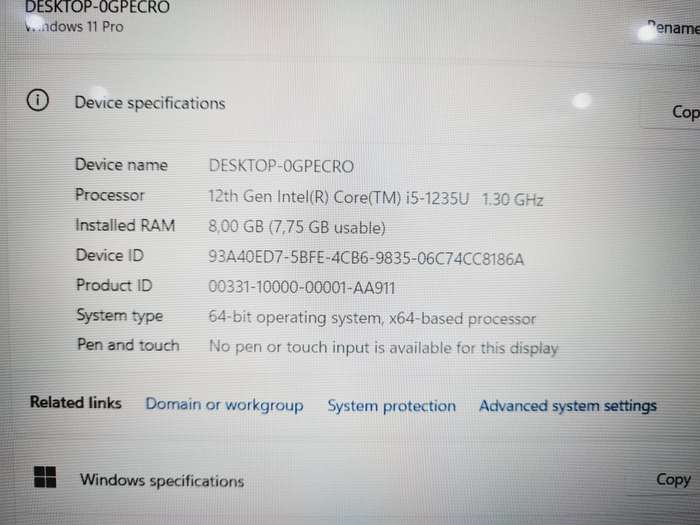 Mecer 12th gen Notebook i5-1235U - 8GB - 512GB - 15.6 FHDULL HD