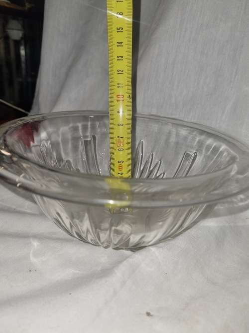 Depression glass 1930s ribbed mixing bowls