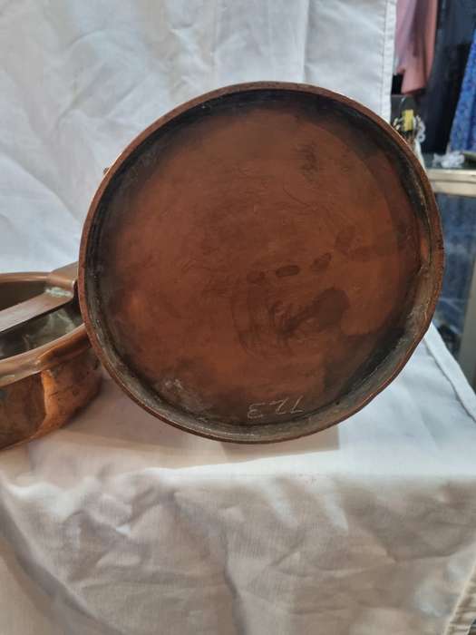 Copper/Copper plated ?? milk can