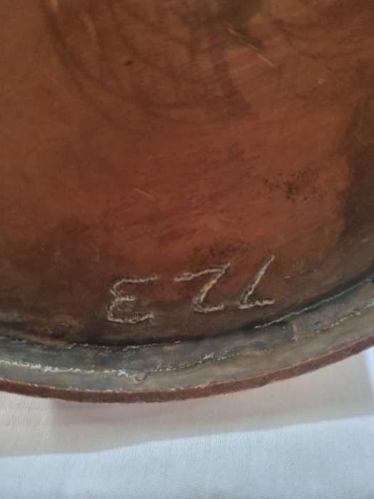 Copper/Copper plated ?? milk can