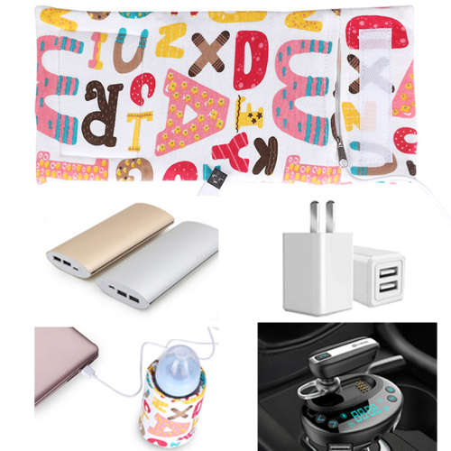 USB Baby Travel Bottle Warmer - Letters