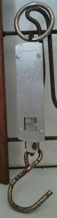 VINTAGE 'LITTLE SAMSON' POCKET BALANCE HANGING SCALE - MADE IN ENGLAND