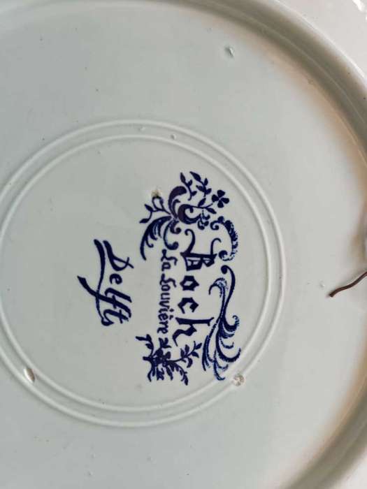 Boch La Louviere Belgium Delft Plate