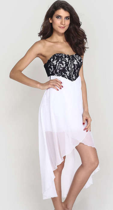*LOCALLY IN STOCK* BEAUTIFUL LACE OVERLAY EVENING DRESS