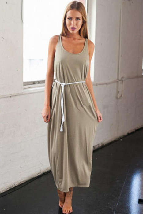 VERSATILE RUCHED OPEN BACK MAXI DRESS