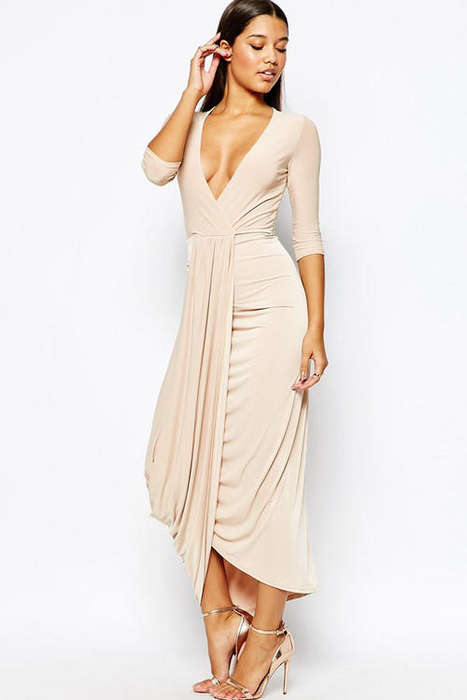 WONDERFUL WRAP FRONT DETAIL DRESS