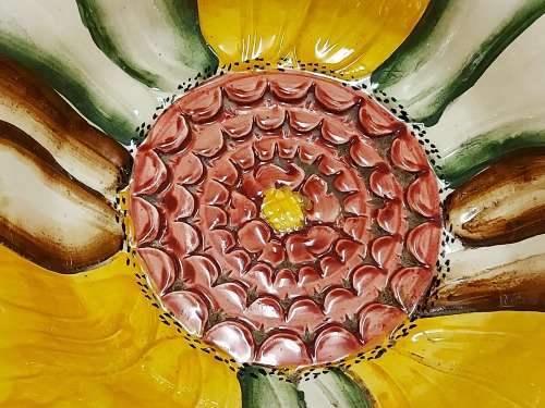 VINTAGE H J WOOD LTD BURSLEM ENGLAND HAND PAINTED GLOSS GLAZE ART POTTERY BOWL WITH VIBRANT COLOURS