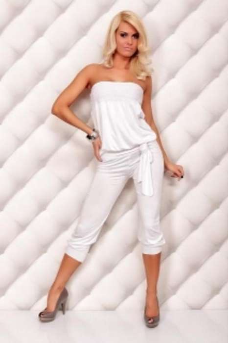 BRAND NEW - STUNNING WHITE ONE PIECE JUMP SUIT