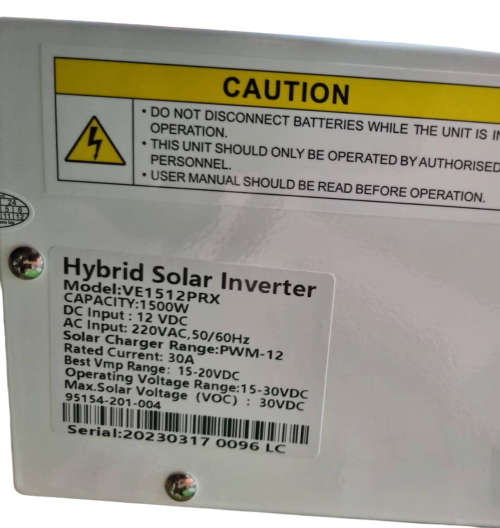 Hybrid Solar Inverter 1500Watt