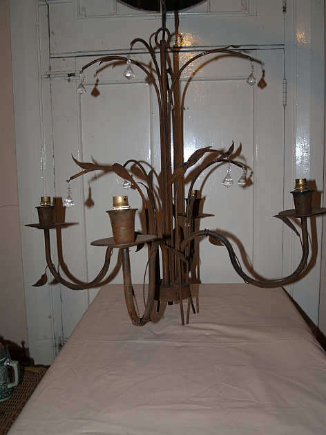 RUSTIC 4 ARM CHANDELIER