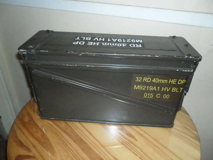 40MM GRENADE LAUNCHER AMMUNITION METAL BOX