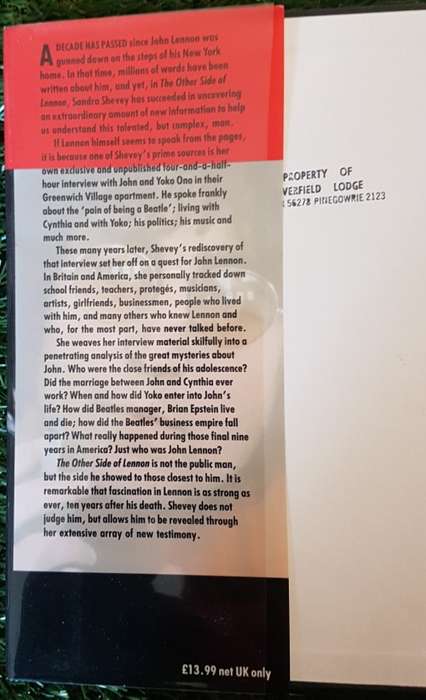 The Other Side Of Lennon    (Sandra Shevey)