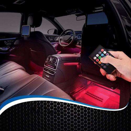 12 X LED Voice Control Led Ambient Car Lights