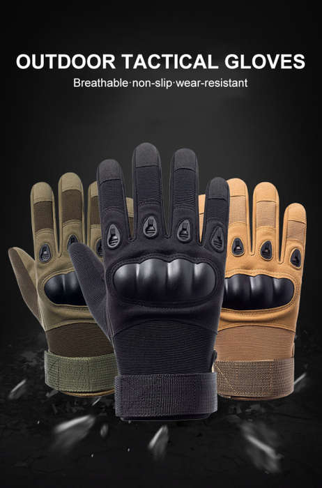 # 6 - Black Glove Full Finger with ventilation