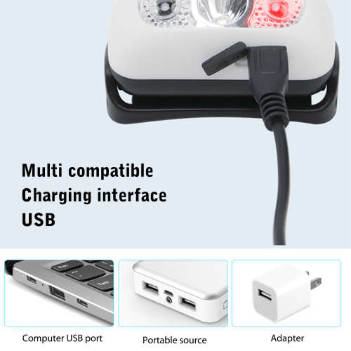 Smart Sensor Outdoor USB Headlight LED - WHITE